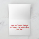 クリス信じスマスブラック&ホワイトの子猫 シーズンカード (内部)