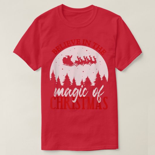 クリス信じトの魔法で信じは Tシャツ (デザイン正面)