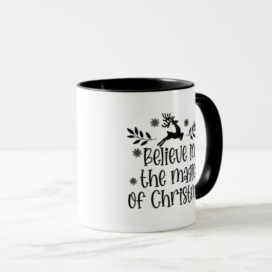クリス信じトナーダーの魔法で黒 マグカップ (正面右)