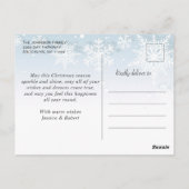 クリス信じマス5フォトコラージグリーティングホリデー ポストカード (裏面)