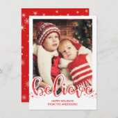 クリス信じマス・ハンド・スクリプト シーズンカード (正面/裏面)