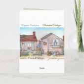 クリス図解入りの、写真付きのマスお礼 サンキューカード (裏面)