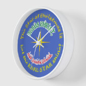 クリス実在マスの星 壁時計 (傾斜)