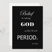 クリス感動的やる気を起こさせるチャン牧師引用文 サンキューカード (正面/裏面)