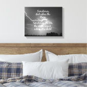 クリス感動的チャン引用文生命の嵐 キャンバスプリント (インサイチュ (寝室))