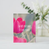 クリス感動的チャン引用文神の平和 ポストカード (スタンド正面)