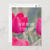 クリス感動的チャン引用文神の平和 ポストカード (正面/裏面)