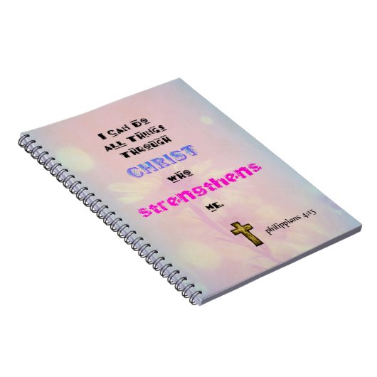 クリス感動的チャン聖なる書物、 経典引用文タイポグラフィ ノートブック (右側)