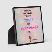 クリス感動的チャン聖なる書物、 経典引用文タイポグラフィ フォトプラーク (正面)