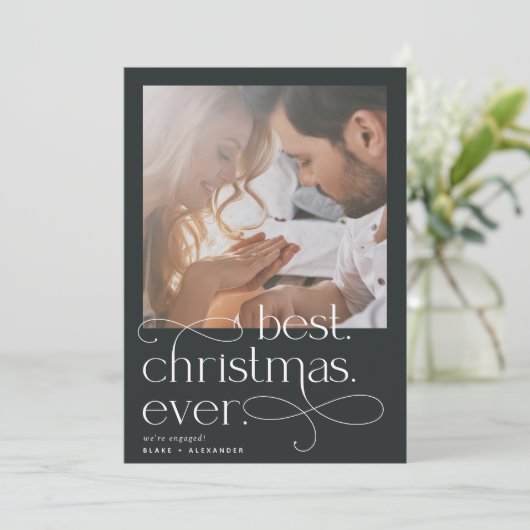 クリス最高のスマスエバーホリデー婚約 案内状 (スタンド正面)