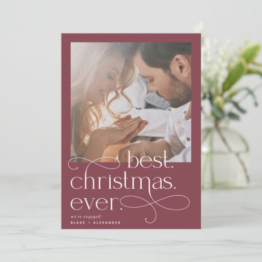 クリス最高のスマスエバーホリデー婚約 案内状 (スタンド正面)