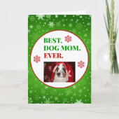 クリス最高のマスドッグ母の写真 カード (正面)