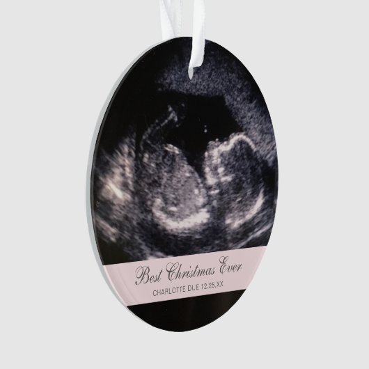 クリス最高のマス・エバーキュート超音波少女の写真 オーナメント (正面)