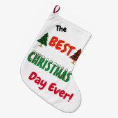 クリス最高のマス・エバー！ ラージクリスマスストッキング (正面 (吊り時))