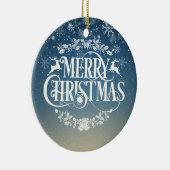 クリス最高のマス・ダンプが雪片を定義 セラミックオーナメント (右)