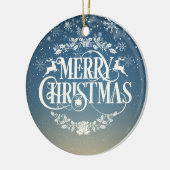 クリス最高のマス・ダンプが雪片を定義 セラミックオーナメント (左)