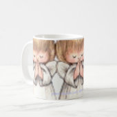 クリス祈マス·エンジェル·マグ コーヒーマグカップ (正面左)