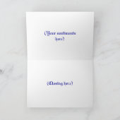 クリス空白のマスフランスのグリーティングカード シーズンカード (内部)