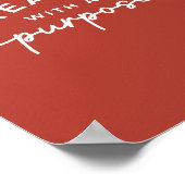 クリス素朴エレガントタン引用文 ポスター (角)