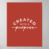 クリス素朴エレガントタン引用文 ポスター (正面)