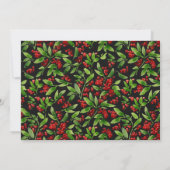 クリス素朴ス結婚・グリーン・ブラック 招待状 (裏面)