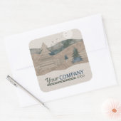 クリス素朴マスギフトまたはベーカリーシール(ロゴ付き) スクエアシール (封筒)