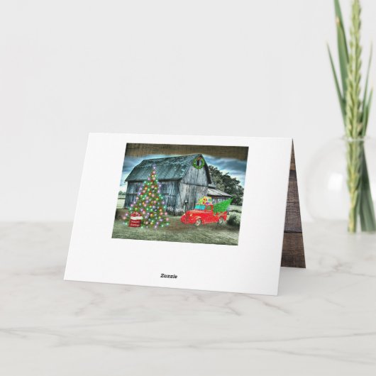 クリス素朴マスバーントラッククリスマスツリーアットファーム シーズンカード (裏面)