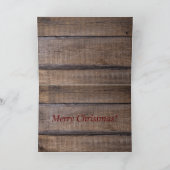 クリス素朴マスバーントラッククリスマスツリーアットファーム シーズンカード (内部)