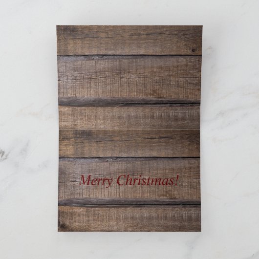 クリス素朴マスバーントラッククリスマスツリーアットファーム シーズンカード (内部)