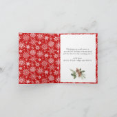 クリス素朴マスブルーウッド4フォトグリーティング シーズンカード (内部)