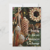 クリス素朴マスホリデーオーナメント交換パーティー 招待状 (正面)