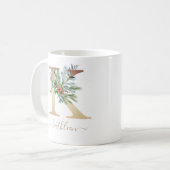 クリス素朴マスホリーレッドベリー金ゴールドK コーヒーマグカップ (正面左)