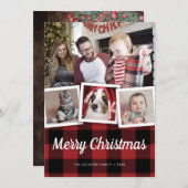 クリス素朴マスレッドバッファロープレイドチェック4写真 シーズンカード (正面/裏面)