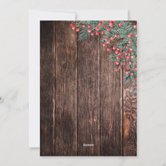 クリス素朴マスレッドバッファロープレイドチェック4写真 シーズンカード (裏面)