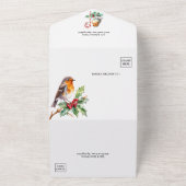 クリス素朴マ結婚ス オールインワン招待状 (外側)