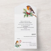 クリス素朴マ結婚ス オールインワン招待状 (内側)