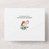 クリス素朴マ結婚ス オールインワン招待状 (裏面)