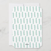 クリス素朴結婚したスフルフォトパインパターン シーズンカード (裏面)