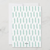 クリス素朴結婚したスフルフォトパインパターン シーズンカード (裏面)