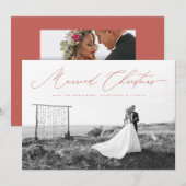 クリス結婚したマス書道の台本新人紅 シーズンカード (正面/裏面)