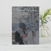 クリス結婚したマス書道新人写真立て シーズンカード (スタンド正面)