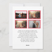 クリス結婚したマス書道新人写真立て シーズンカード (裏面)