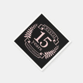 クリス結婚タル15周年 スタンダードカクテルナプキン (角)