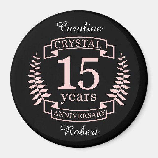 クリス結婚タル15周年 マグネット (正面)