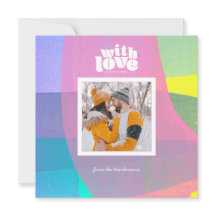 クリス絵を描スマスクエアのフォトカードで愛するレイヤー