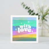 クリス絵を描スマスフラットカードで愛するレイヤー シーズンカード (スタンド正面)