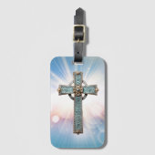 クリス華美チャン・クロス ラゲッジタグ (正面縦)