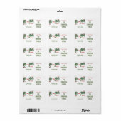 クリス葉ス差出人住所ラベル（20セット） ラベル (フルシート)