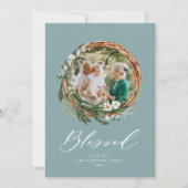 クリス賛美スボタニカルほこりっぽいブルー1枚 シーズンカード (正面)