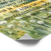 クリス賛美チャンの聖なる書物、 経典水色自然 ポスター (角)